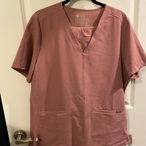 Figs Mineral Mauve scrub set size XL